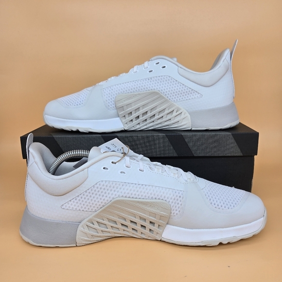 New adidas Dropset 2 Trainer \'White Grey\' Men\'s Training Shoes Size 12.5 main image 4